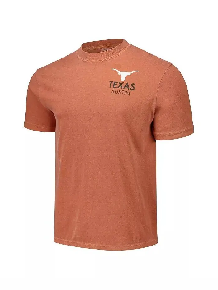 Футболка цвета Burnt Orange Texas Longhorns Scenic Comfort Colors для мужчин и женщин Image One — изображение 2 из 3