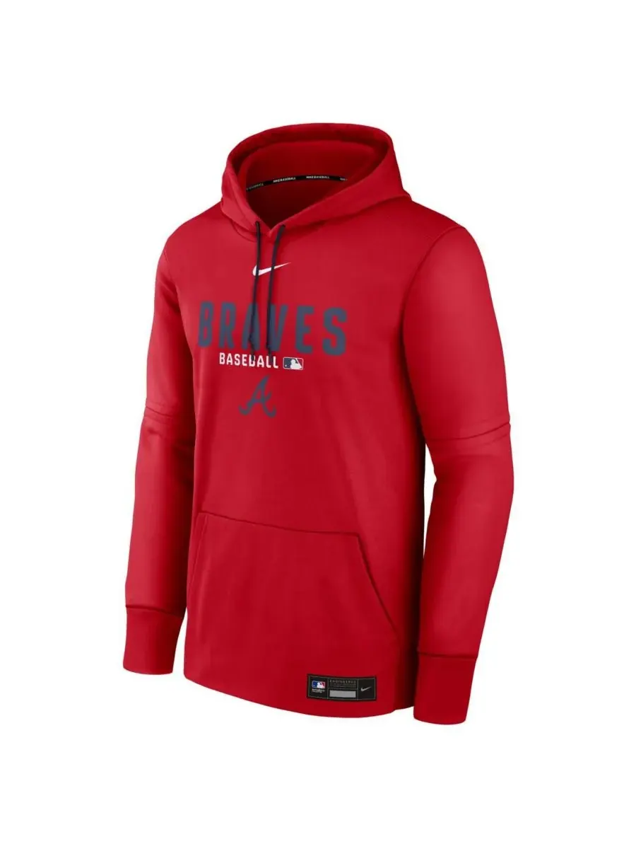 Nike Мужская красная толстовка Therma-FIT из коллекции Authentic Collection с символикой команды — изображение 2 из 3