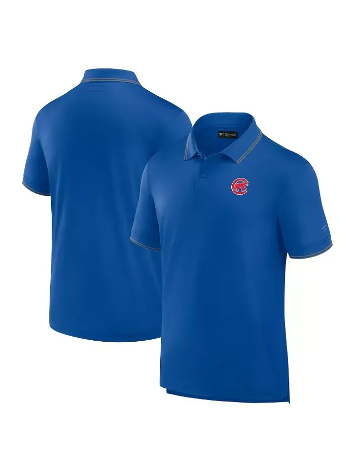 Мужская поло Pique Royal Chicago Cubs Fanatics Signature — изображение 1 из 3
