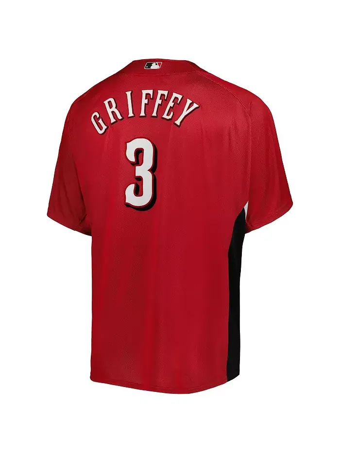 Мужская бейсбольная майка для тренировок Ken Griffey Jr. Red Cincinnati Reds из коллекции — изображение 2 из 3