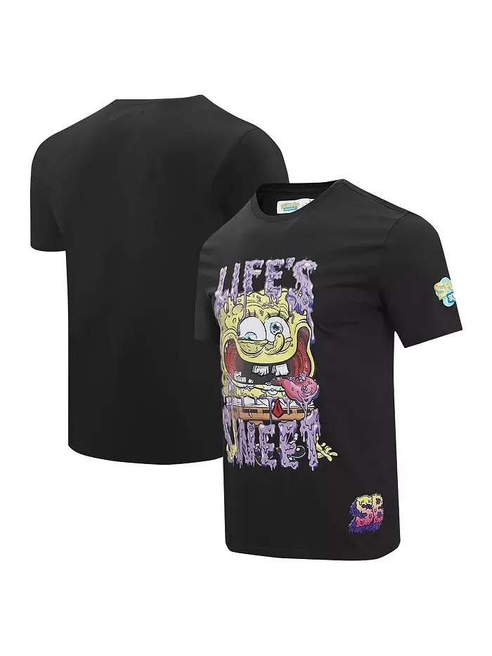 Мужская черная футболка SpongeBob SquarePants Life's Sweet Freeze Max — изображение 1 из 4