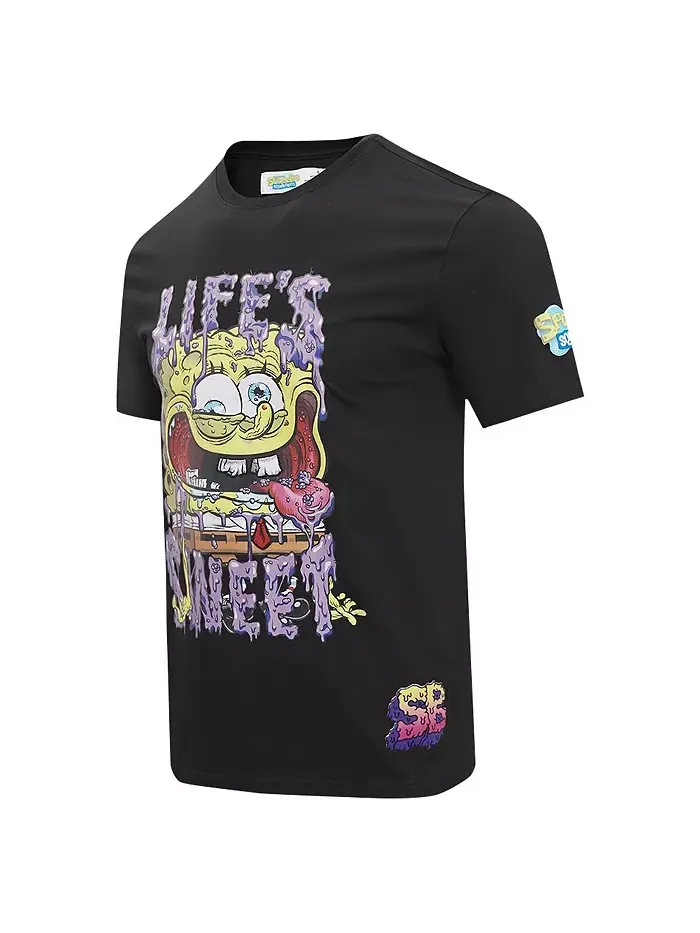 Мужская черная футболка SpongeBob SquarePants Life's Sweet Freeze Max — изображение 4 из 4