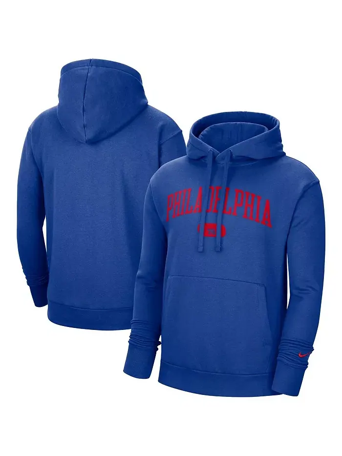 Мужская худи Heritage Essential Philadelphia 76ers Royal Nike