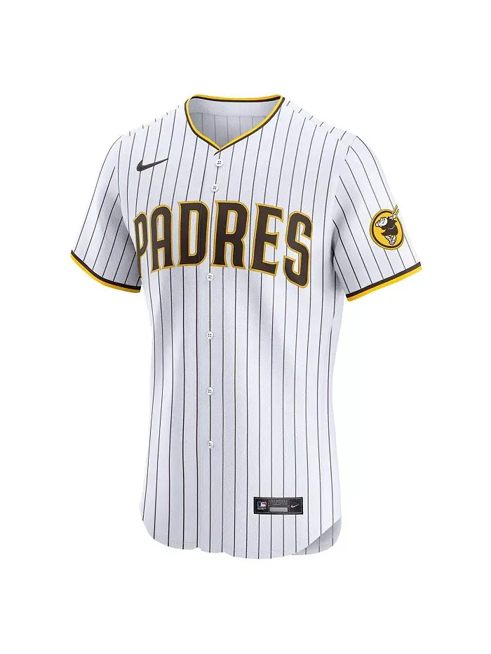 Мужская белая элитная домашняя футболка San Diego Padres Manny Machado Nike — изображение 3 из 3
