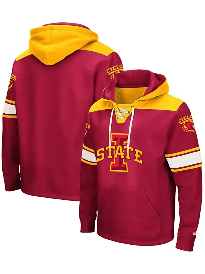 Мужская толстовка с капюшоном Cardinal Iowa State Cyclones 2.0 на шнурках Colosseum — изображение 1 из 4
