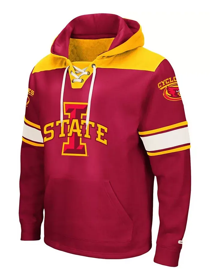 Мужская толстовка с капюшоном Cardinal Iowa State Cyclones 2.0 на шнурках Colosseum — изображение 2 из 4