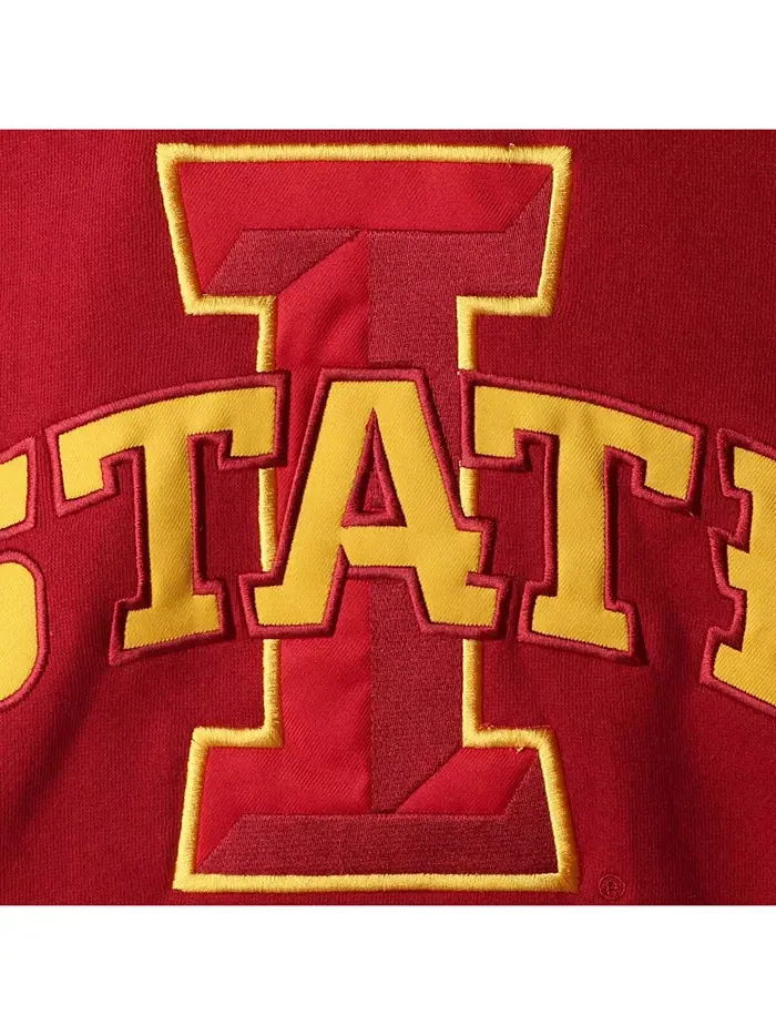 Мужская толстовка с капюшоном Cardinal Iowa State Cyclones 2.0 на шнурках Colosseum — изображение 4 из 4