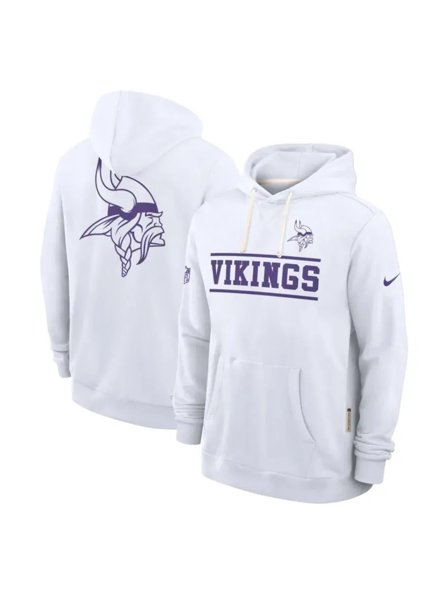 Худи с капюшоном Minnesota Vikings Dri-FIT Nike — изображение 1 из 3, белый