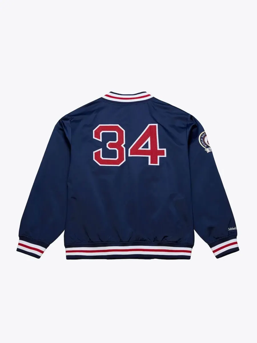 Куртка бомбер из сатина с принтом David Ortiz Navy Boston Red Sox Legends Collection Lightweight — изображение 4 из 4