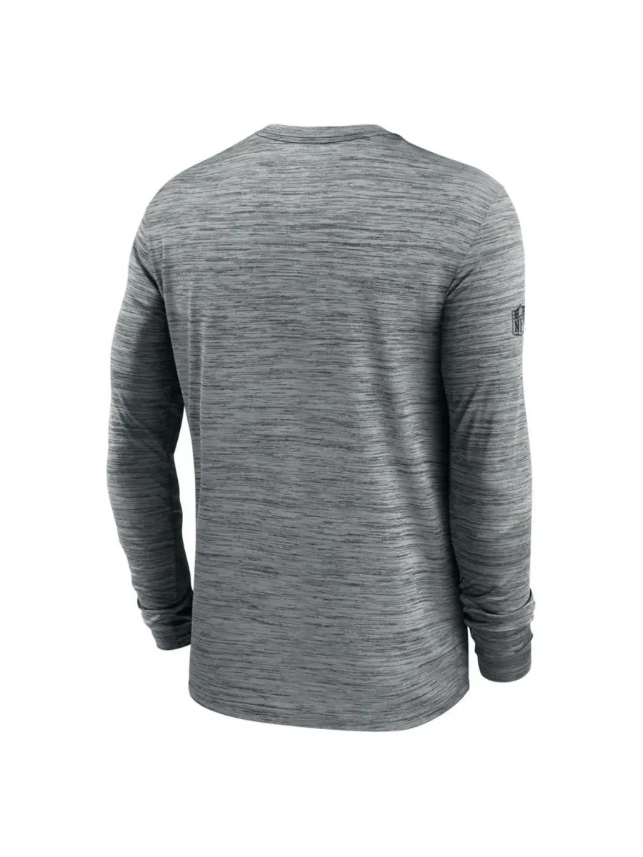 Футболка с длинным рукавом Dri-FIT Sideline Offensive Transition Velocity Nike — изображение 2 из 3, серый