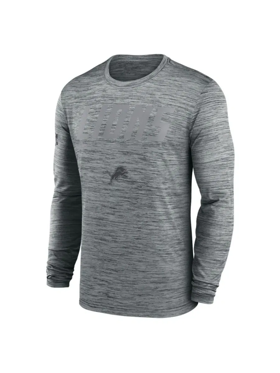 Футболка с длинным рукавом Dri-FIT Sideline Offensive Transition Velocity Nike — изображение 3 из 3, серый
