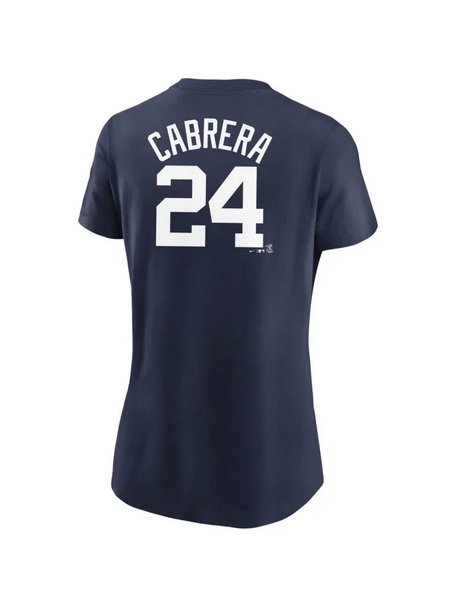 Футболка с принтом Miguel Cabrera Detroit Tigers Nike — изображение 3 из 3, темно-синий