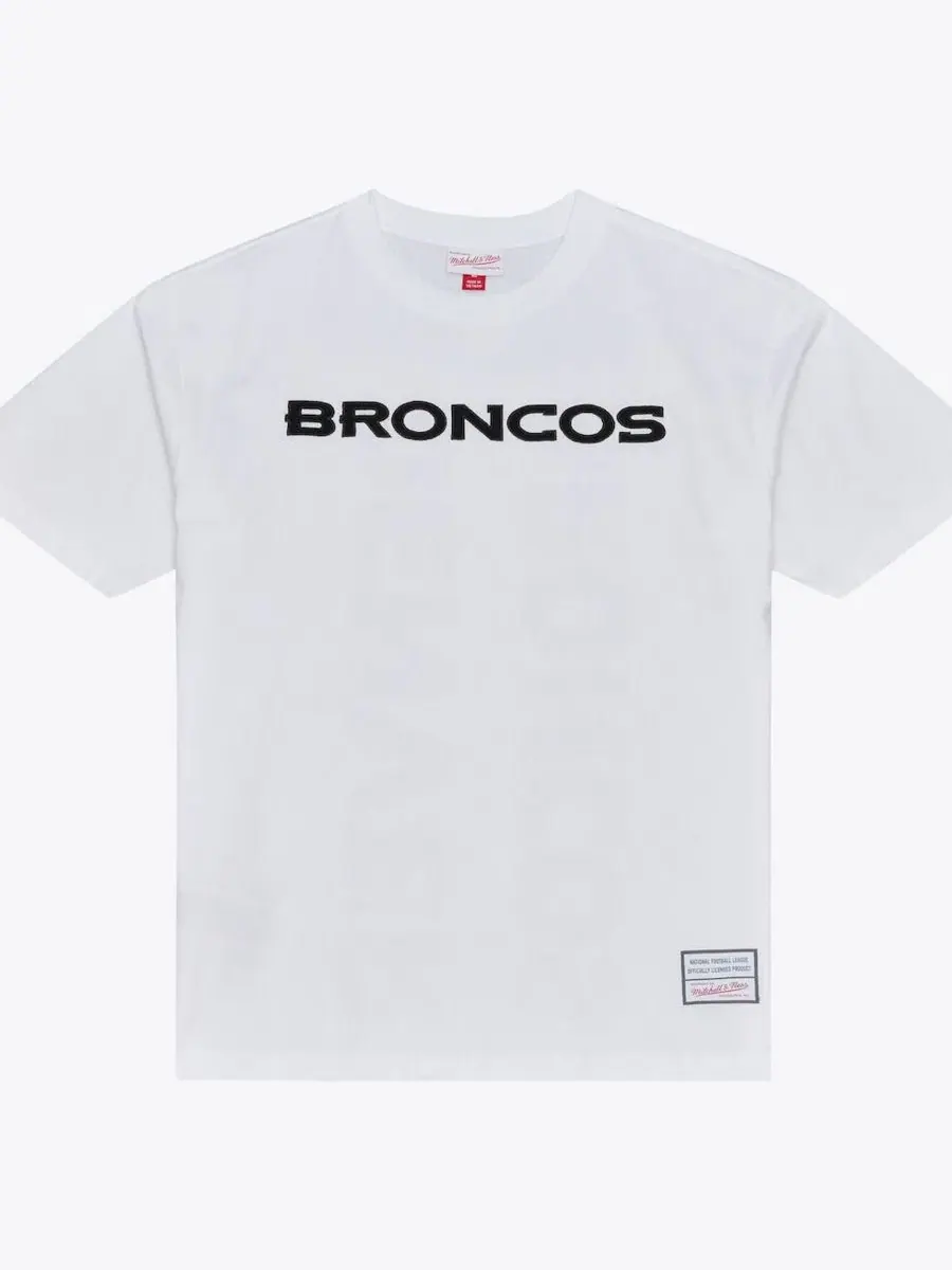 Футболка с принтом Monochrome Mitchell & Ness — изображение 1 из 5, белый