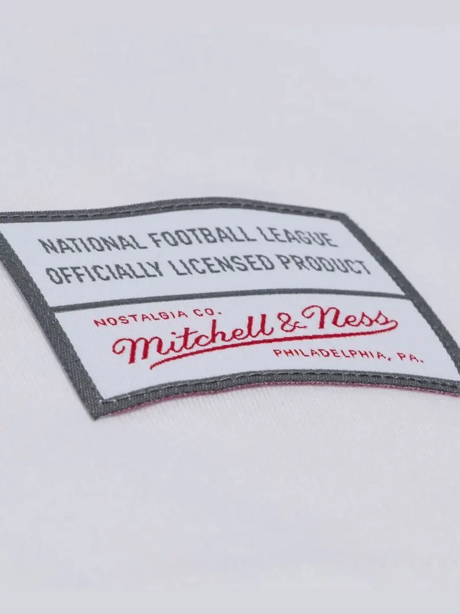 Футболка с принтом Monochrome Mitchell & Ness — изображение 3 из 5, белый