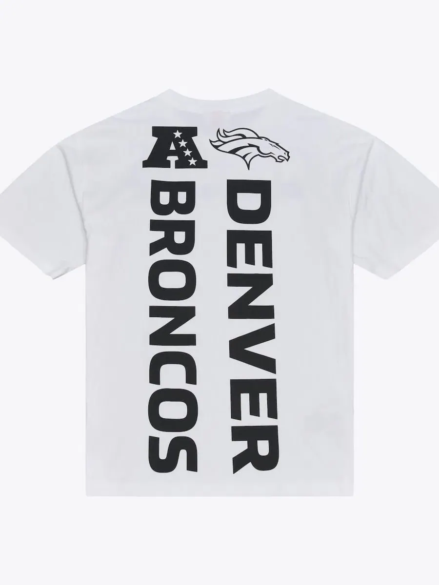 Футболка с принтом Monochrome Mitchell & Ness — изображение 5 из 5, белый