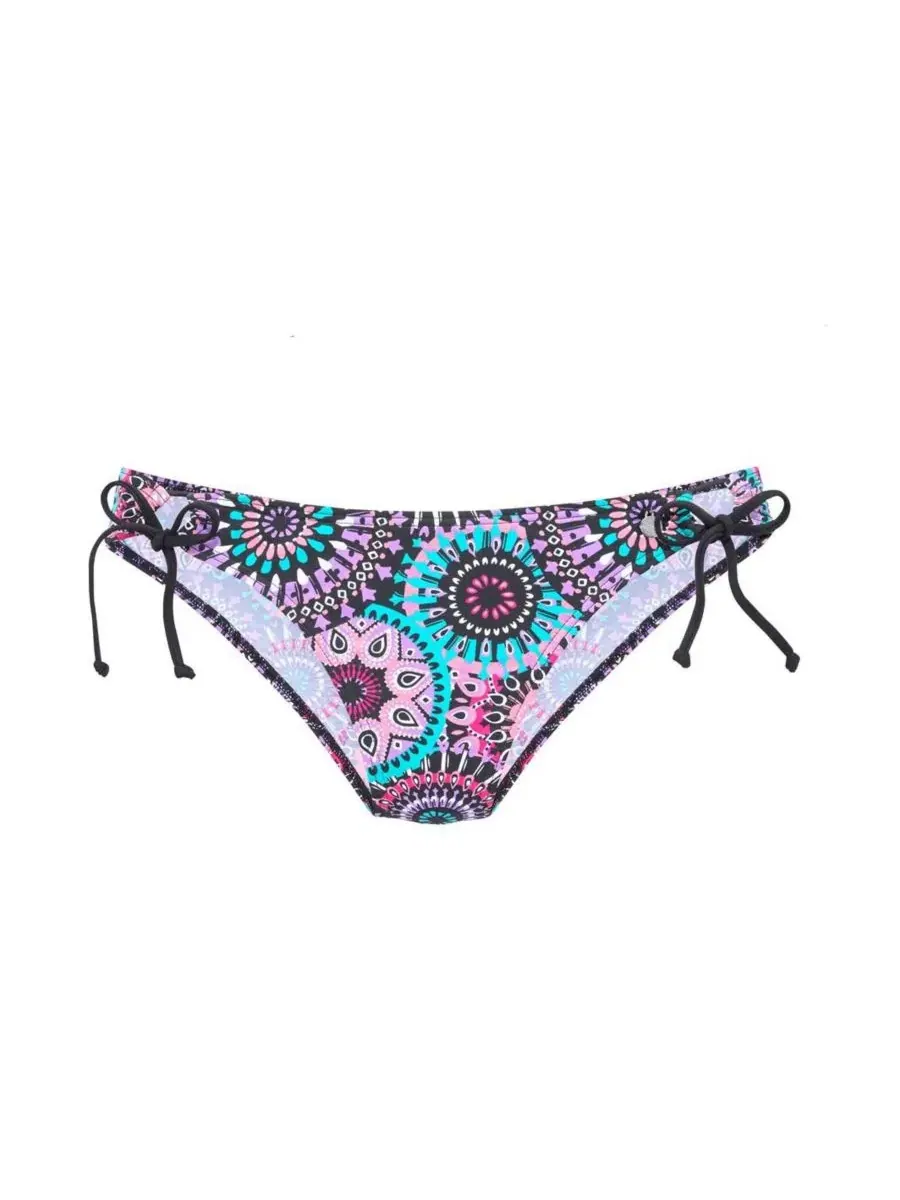 Плавки бикини с завязками по бокам, с принтом LASCANA, Lilac Printed — изображение 6 из 7