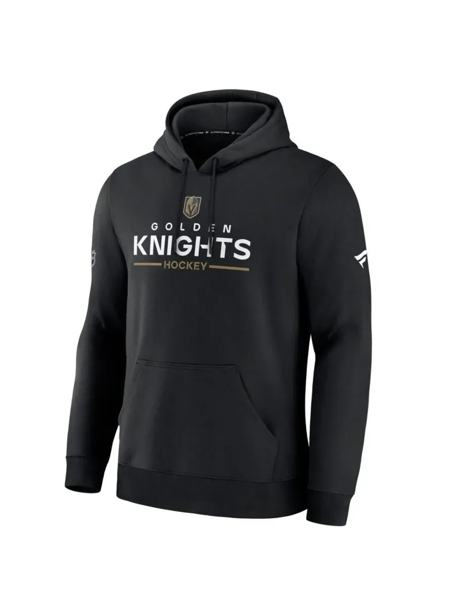 Fanatics Мужская черная толстовка Vegas Golden Knights Authentic Pro Primary — изображение 2 из 3, черный