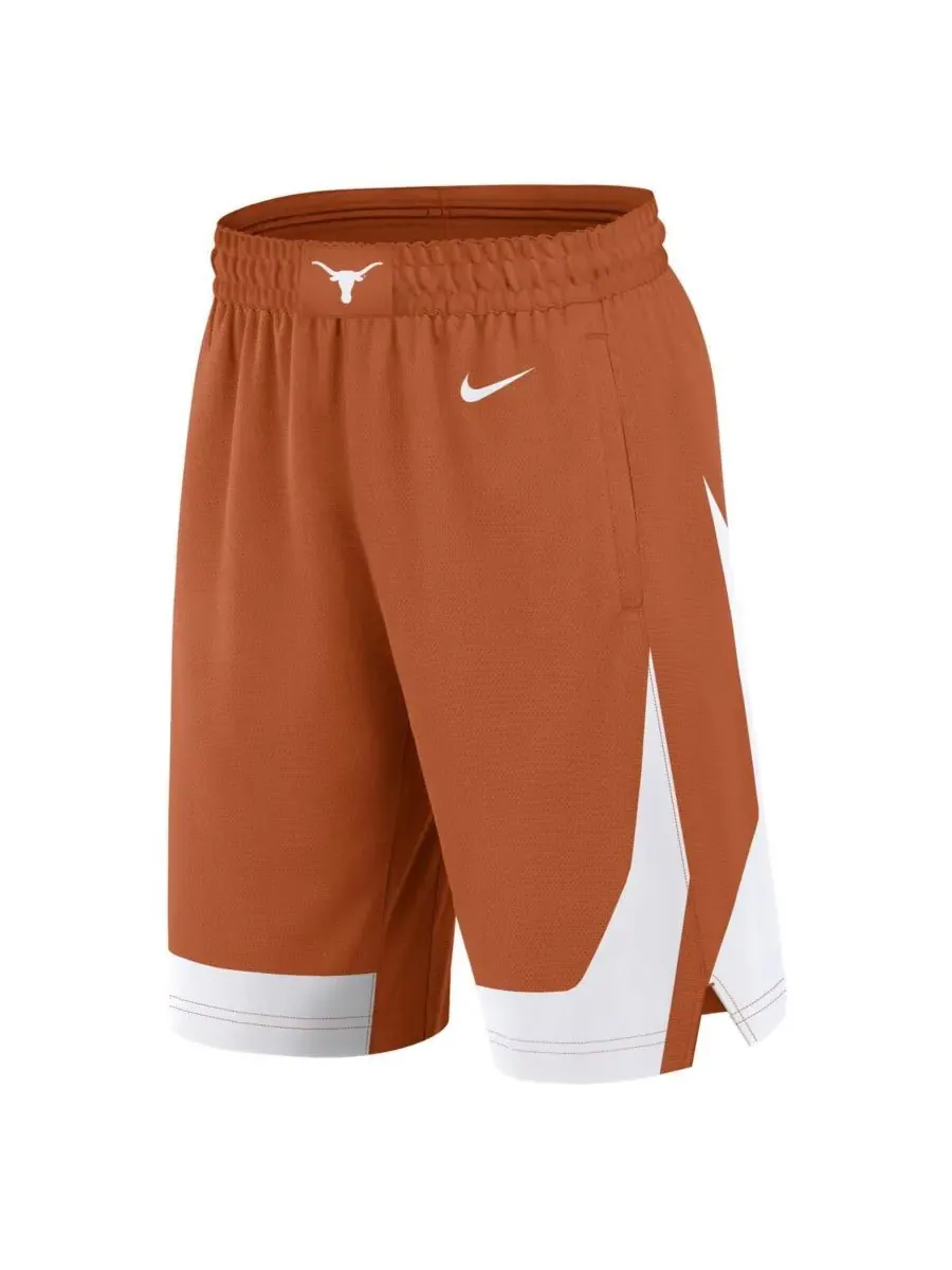 Nike Мужские спортивные шорты Texas Longhorns оранжевого цвета с логотипом команды Texas Longhorns — изображение 2 из 3