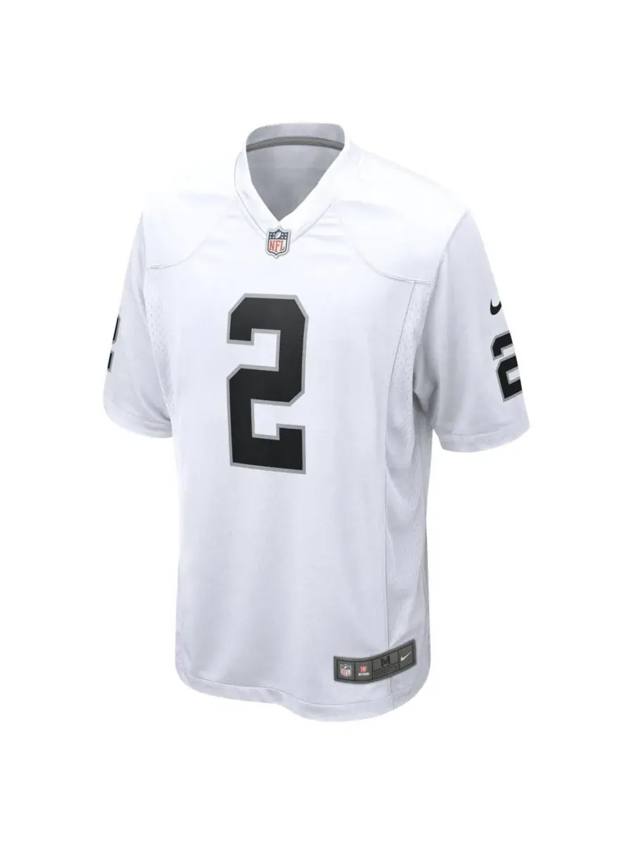 Nike Мужская белая игровая футболка Ashton Jeanty Las Vegas Raiders — изображение 2 из 3, белый