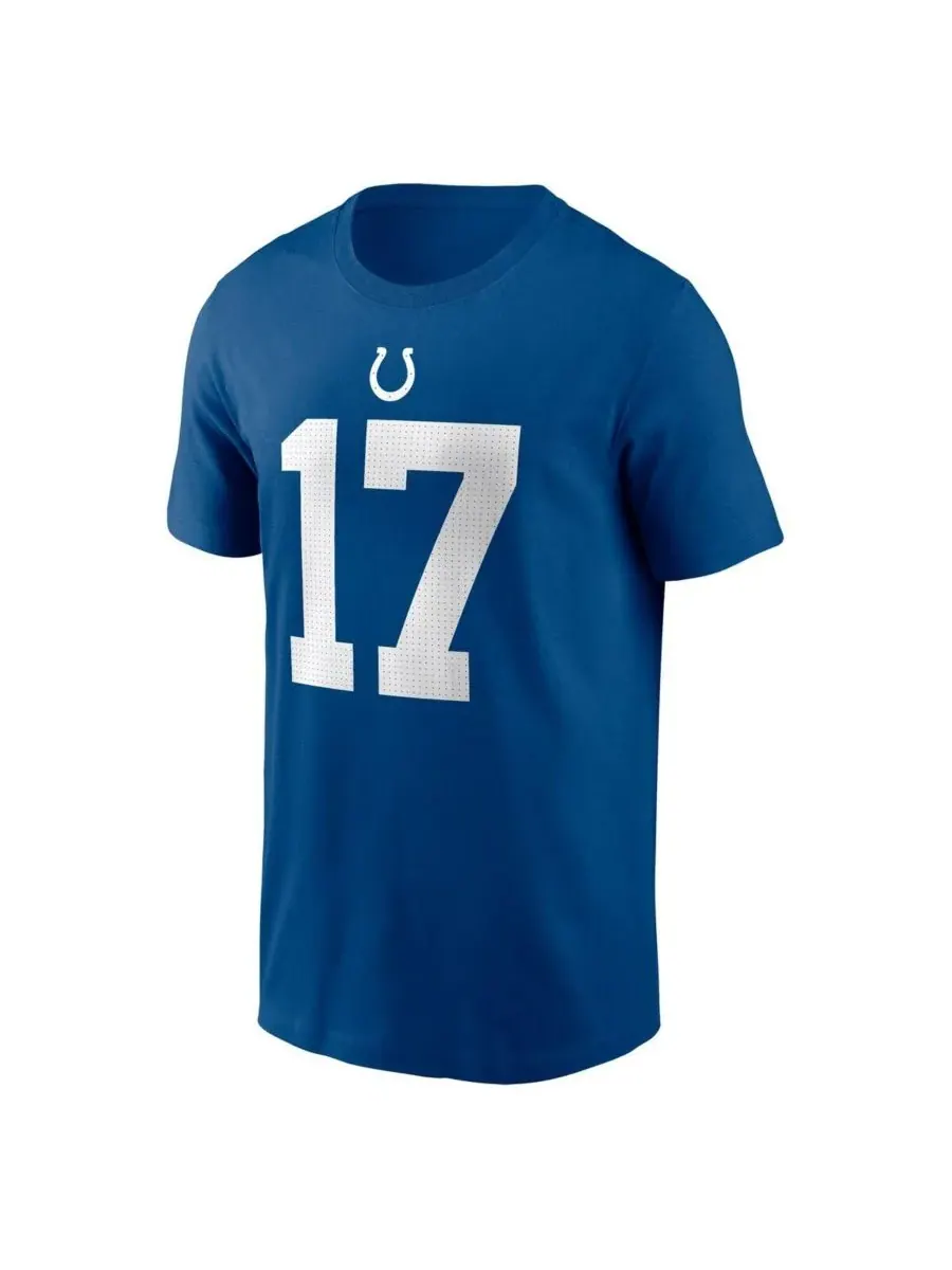 Мужская футболка Daniel Jones Royal Indianapolis Colts с именем и номером игрока Nike — изображение 2 из 3, королевский
