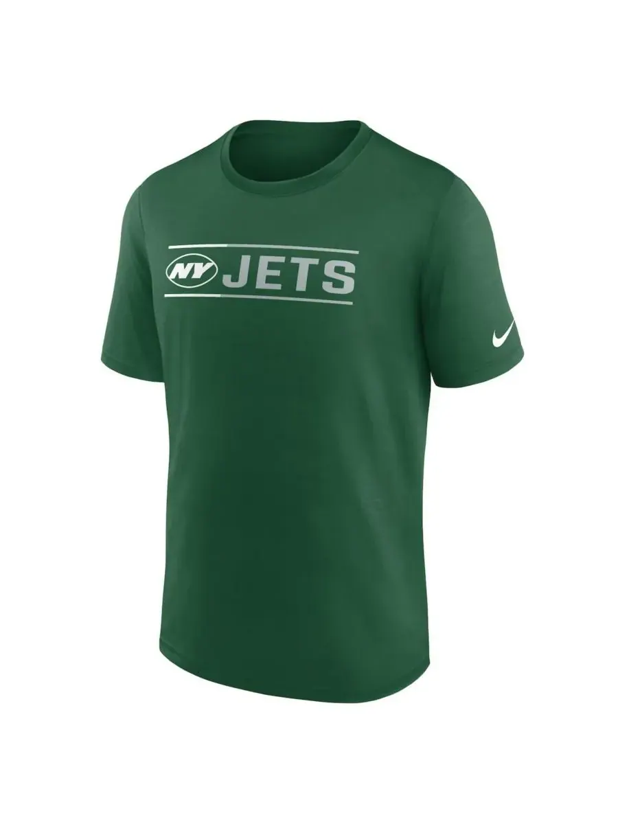 Nike Мужская зеленая футболка New York Jets Exceed Performance — изображение 2 из 3, зеленый