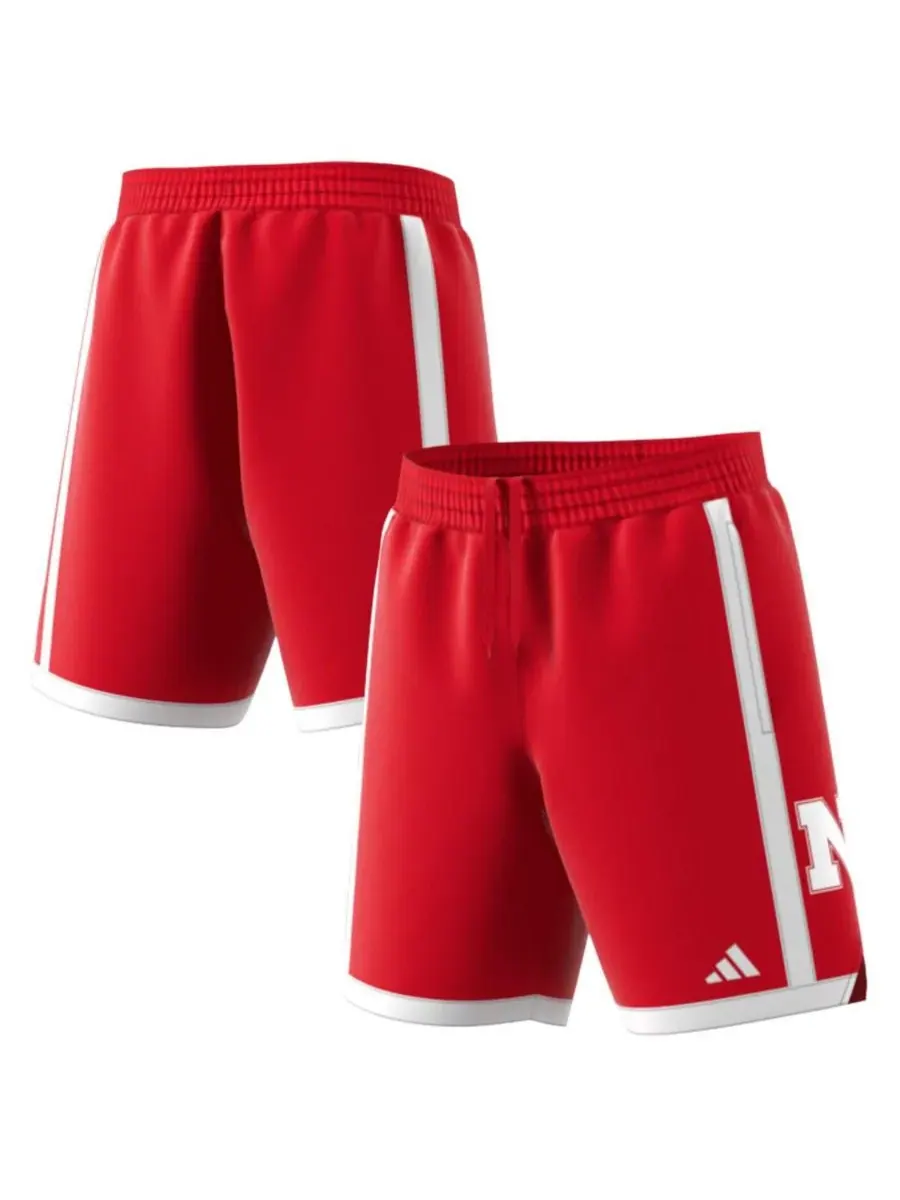 Мужские баскетбольные шорты Scarlet Nebraska Huskers Swingman (реплика) Adidas — изображение 1 из 3, алый