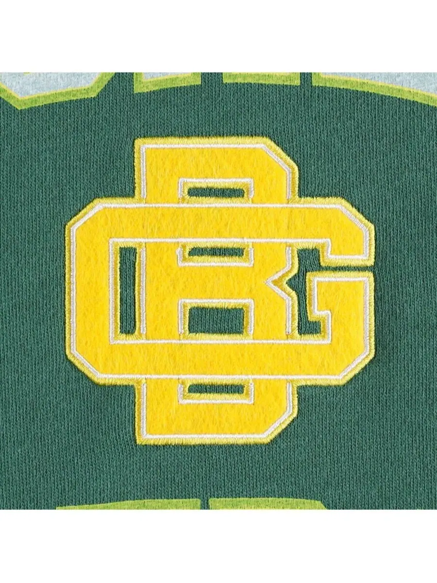 Mitchell & Ness Мужская зеленая толстовка с коротким рукавом и принтом Green Bay Packers — изображение 2 из 4, зеленый