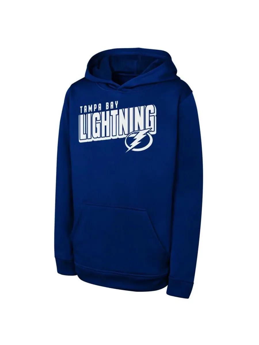 Outerstuff Толстовка Big Boys and Girls Blue Tampa Bay Lightning Cyber Punk Performance Hoodie — изображение 1 из 1, синий