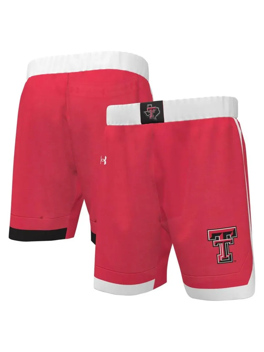 Under Armour Мужские красные баскетбольные шорты Texas Tech Red Raiders (реплика) — изображение 1 из 3, красный