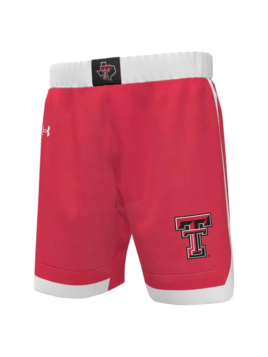Under Armour Мужские красные баскетбольные шорты Texas Tech Red Raiders (реплика) — изображение 3 из 3, красный