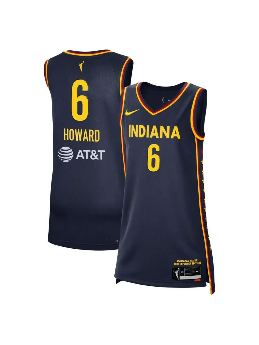 Nike Мужская и женская футболка Natasha Howard Navy Indiana Fever Explorer Edition Victory Jersey — изображение 1 из 3