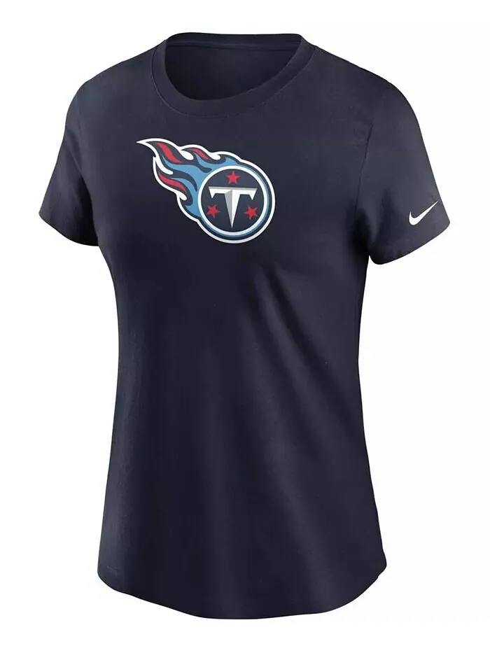 Женская темно-синяя футболка с логотипом Tennessee Titans Essential Nike — изображение 3 из 3