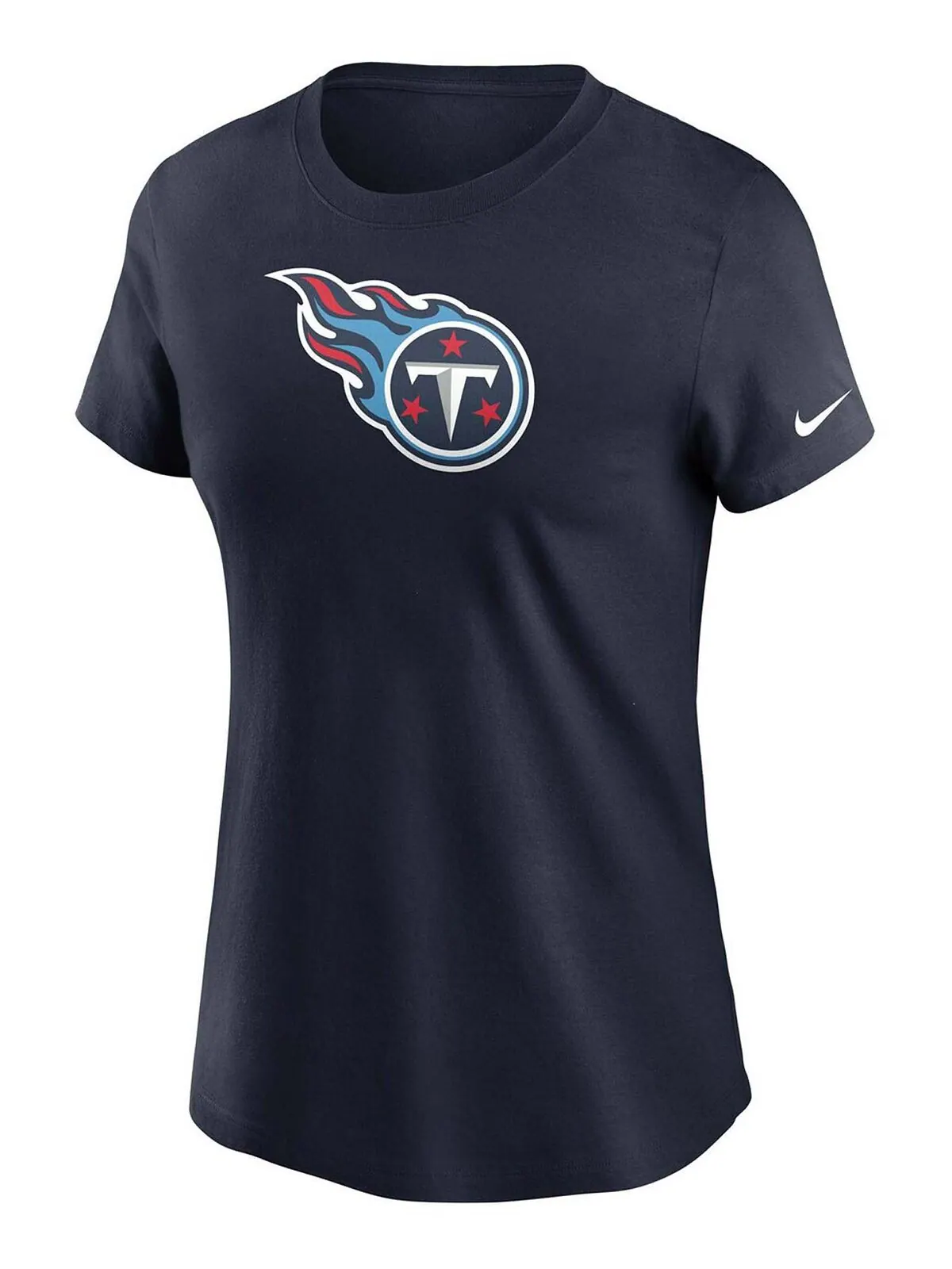 Женская темно-синяя футболка с логотипом Tennessee Titans Essential Nike — изображение 3 из 3, темно-синий