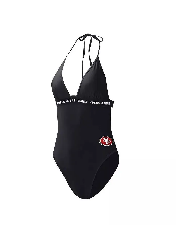 Женский черный слитный купальник San Francisco 49ers Full Count G-III 4Her by Carl Banks — изображение 2 из 3