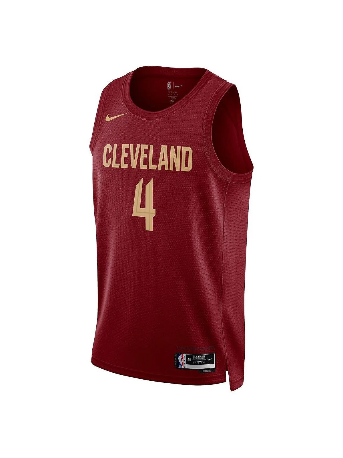 Мужская майка Swingman Evan Mobley Wine Cleveland Cavaliers 2022/23 — Icon Edition Nike — изображение 3 из 3, красный