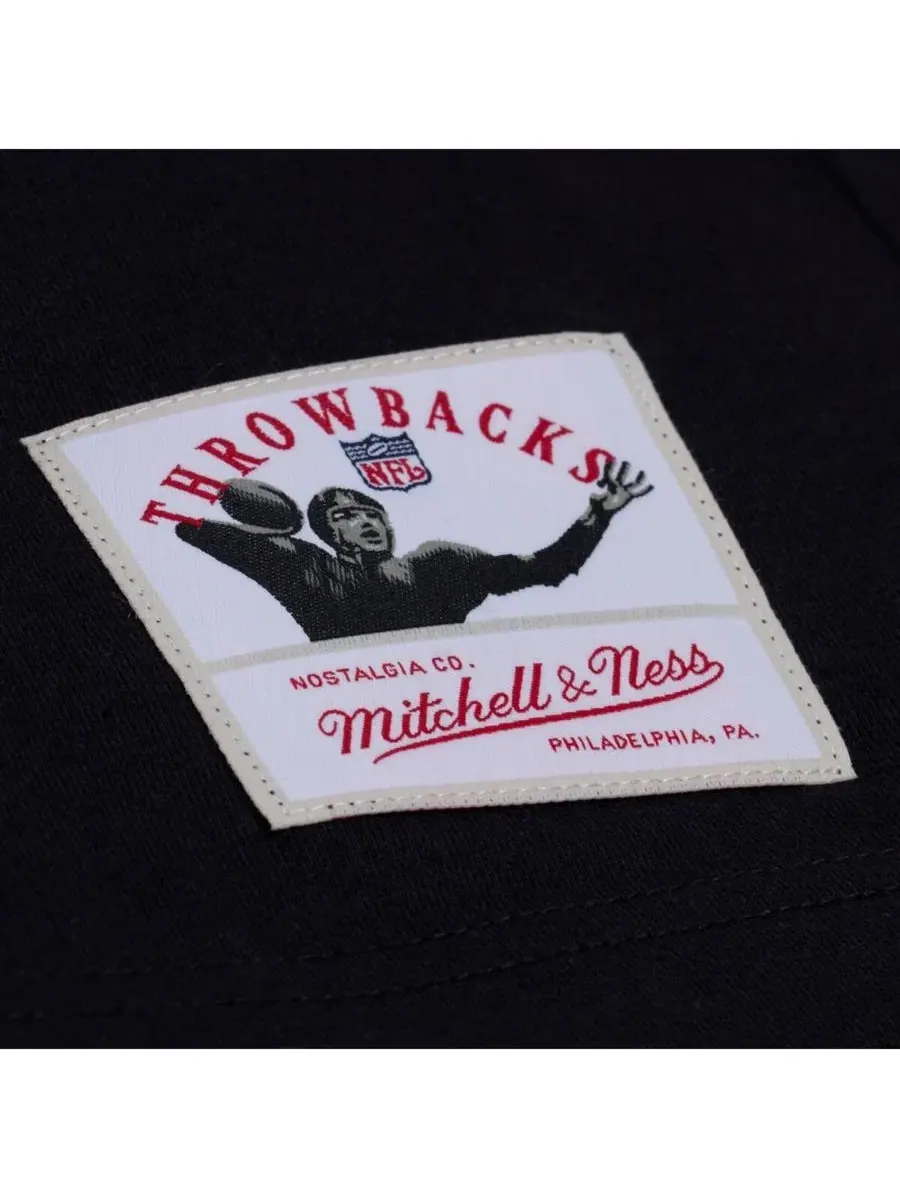 Мужская черная/зеленая майка с логотипом команды Philadelphia Eagles Mitchell & Ness — изображение 3 из 5, черный зеленый