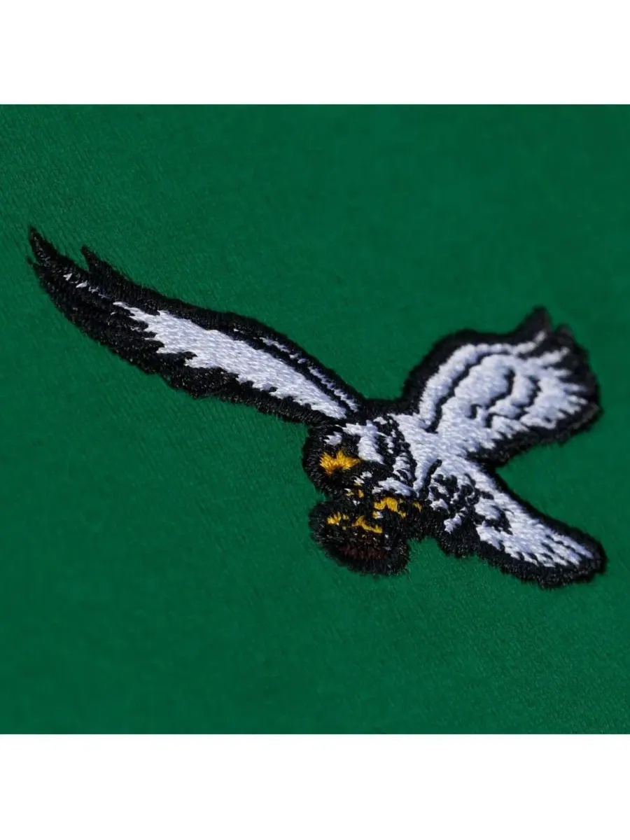 Мужская черная/зеленая майка с логотипом команды Philadelphia Eagles Mitchell & Ness — изображение 4 из 5, черный зеленый