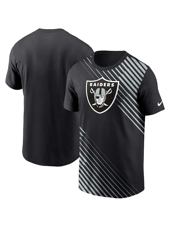 Мужская черная футболка Las Vegas Raiders Yard Line Fashion Asbury Nike — изображение 1 из 3, черный