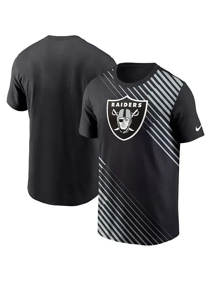 Мужская черная футболка Las Vegas Raiders Yard Line Fashion Asbury Nike — изображение 1 из 3