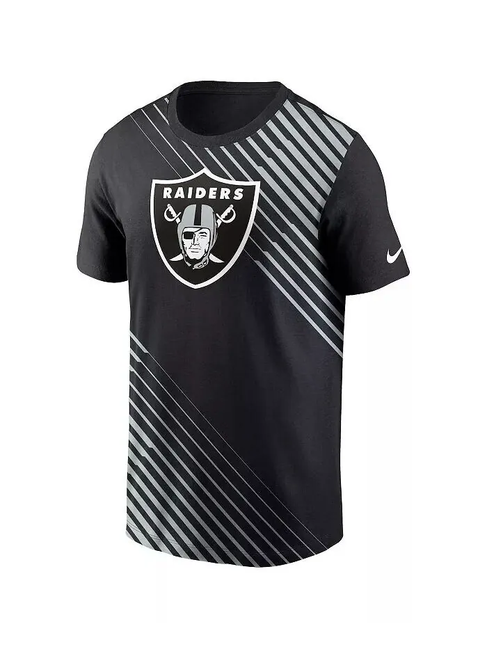Мужская черная футболка Las Vegas Raiders Yard Line Fashion Asbury Nike — изображение 2 из 3