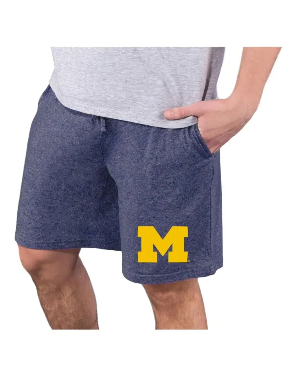 Мужские темно-синие вязаные шорты Michigan Wolverines Quest Knit Jam Shorts Concepts Sport