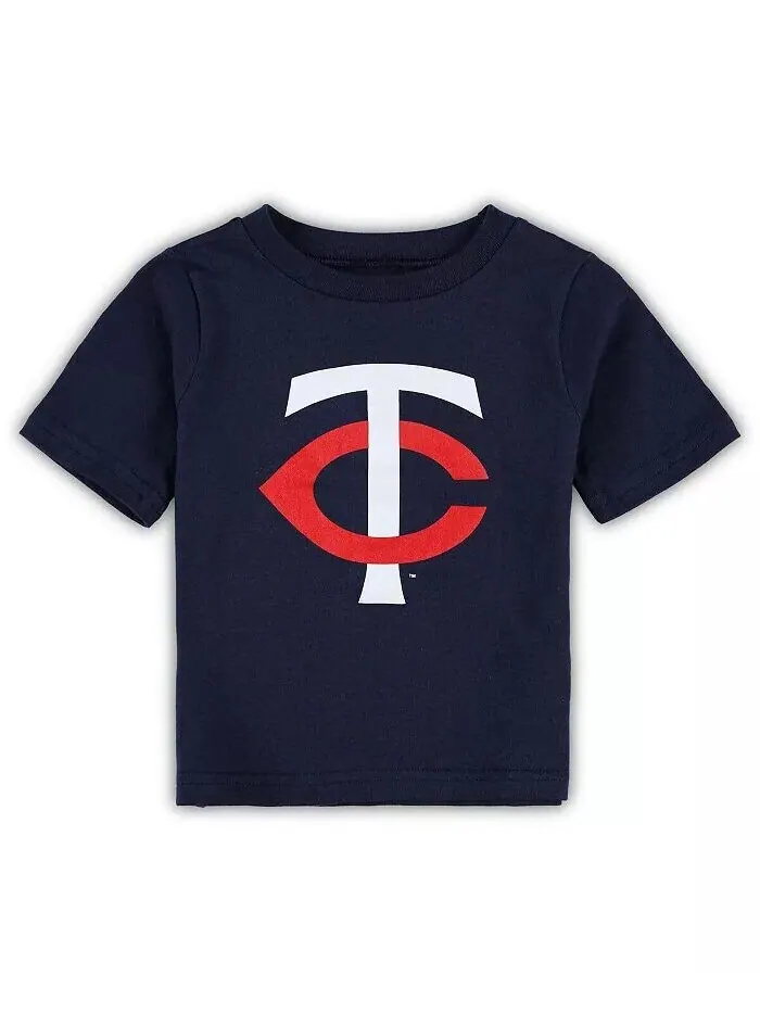 Темно-синяя футболка с логотипом Minnesota Twins Team Crew для мальчиков и девочек для младенцев — изображение 1 из 1