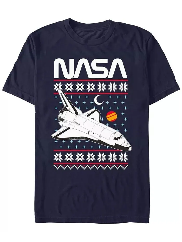 Мужская футболка NASA Shuttle Xmas с коротким рукавом Fifth Sun — изображение 1 из 3