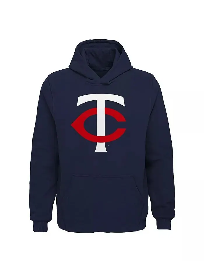Толстовка с капюшоном и логотипом команды Minnesota Twins для больших мальчиков и девочек Outerstuff — изображение 1 из 1