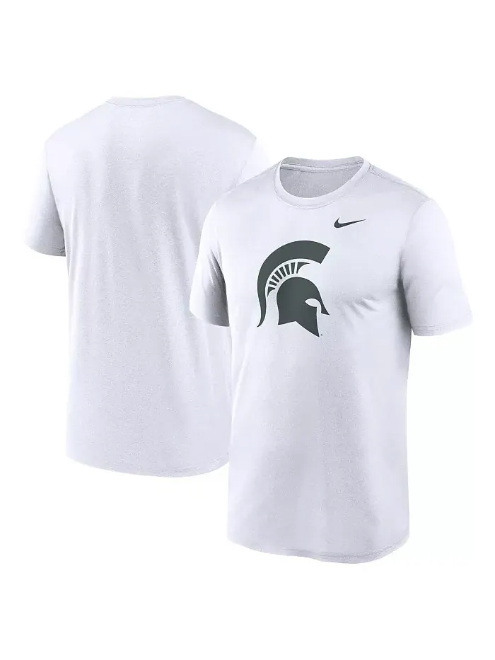 Мужская белая футболка Michigan State Spartans Primetime Legend Logo Nike — изображение 1 из 3
