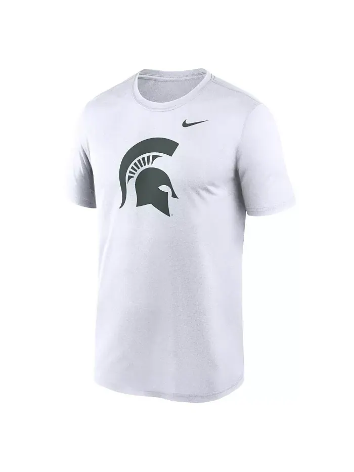 Мужская белая футболка Michigan State Spartans Primetime Legend Logo Nike — изображение 2 из 3