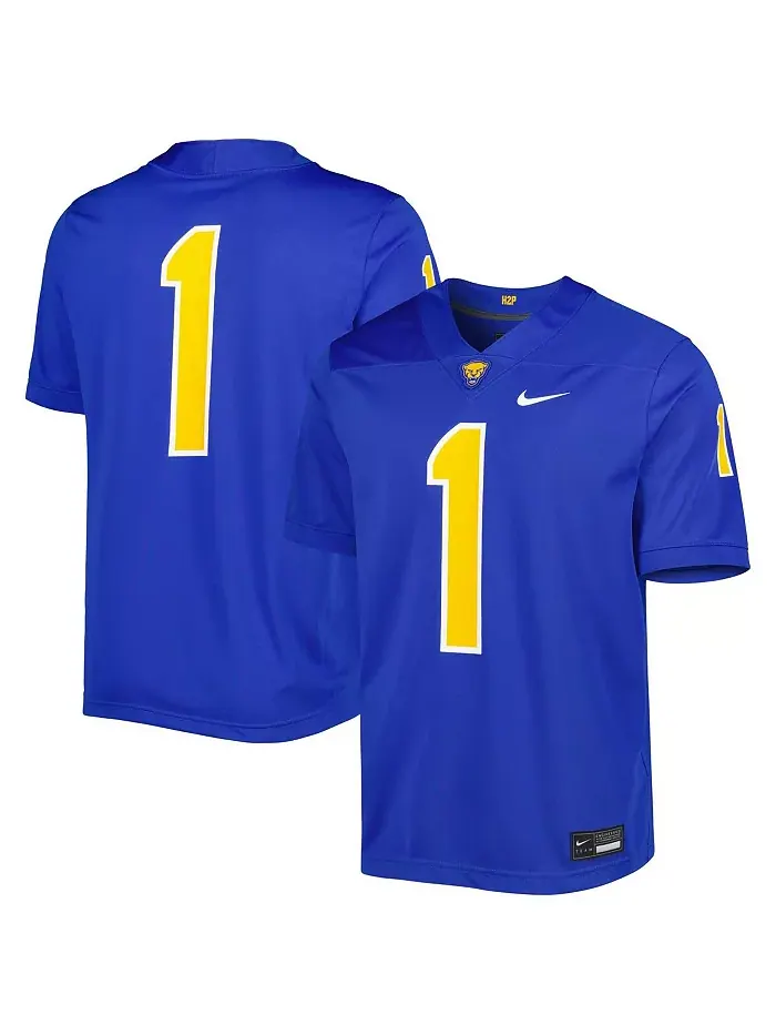 Мужская футбольная майка #1 Royal Pitt Panthers Untouchable Nike