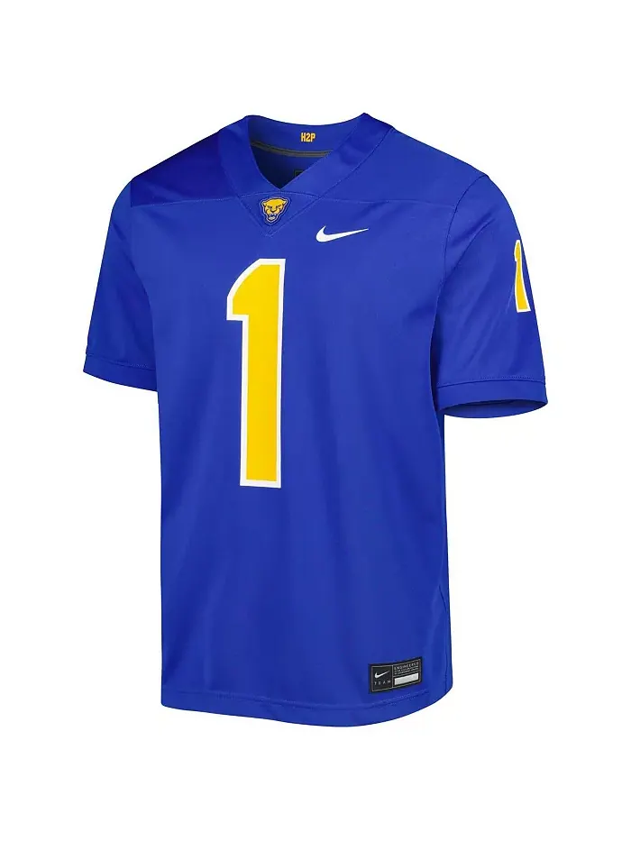 Мужская футбольная майка #1 Royal Pitt Panthers Untouchable Nike — изображение 3 из 3