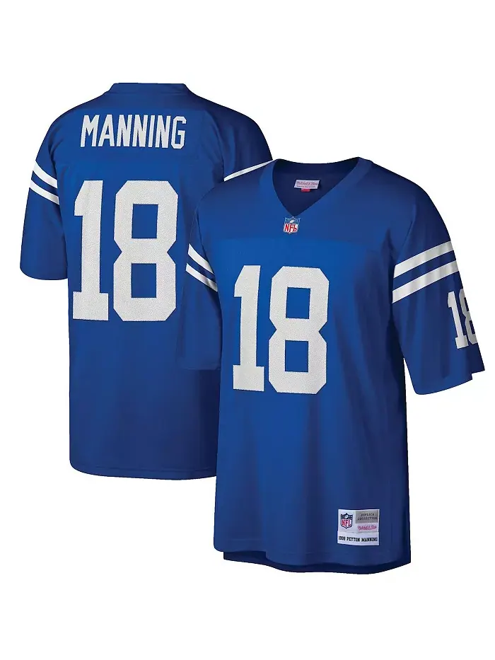 Мужская реплика джерси Пейтона Мэннинга в королевском цвете Indianapolis Colts, размеры Big and — изображение 1 из 3