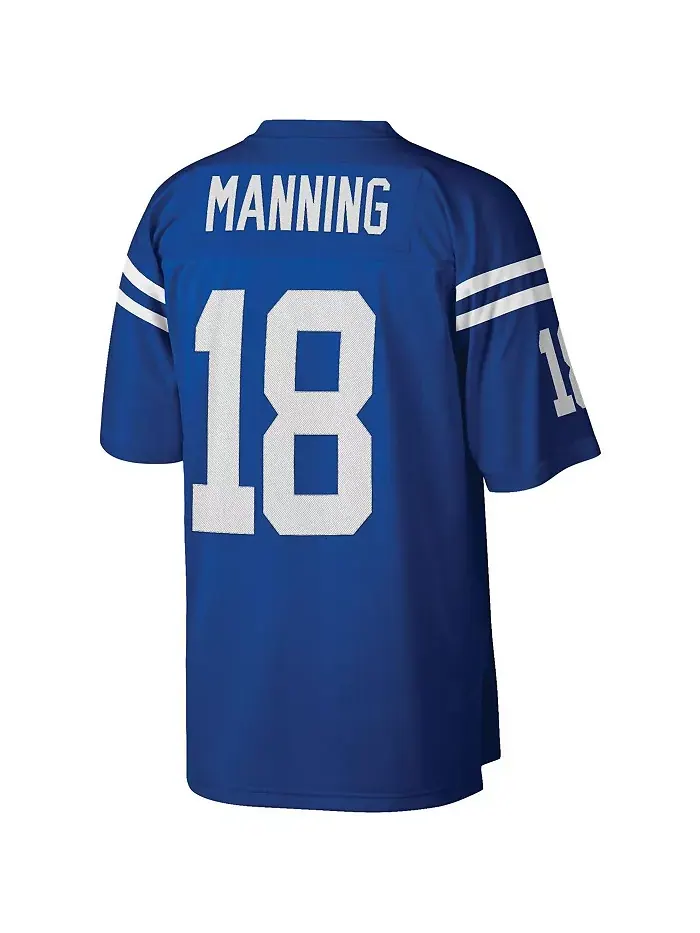 Мужская реплика джерси Пейтона Мэннинга в королевском цвете Indianapolis Colts, размеры Big and — изображение 2 из 3
